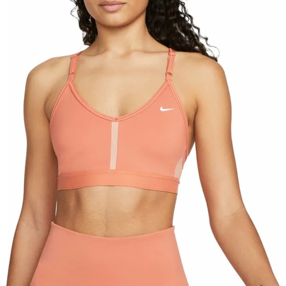 5/$25 Nike Dri Fit Indy Light Support V Neck Sports Bra M